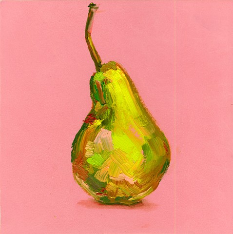 Pear on Pink
