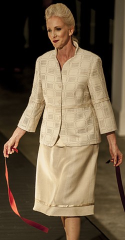 Chanel-inspired handwoven, handmade couture woman's suit