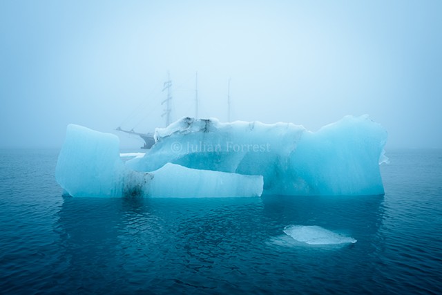 Blue Ice and Ship