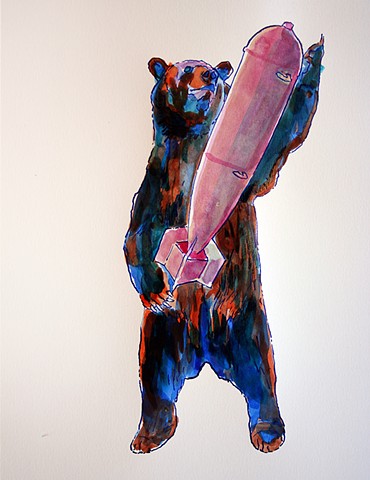 (Coloured Bear & Bomb)