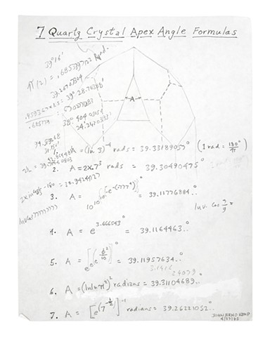 7 Quartz Crystal Apex Angle Formulas  4.27.1995