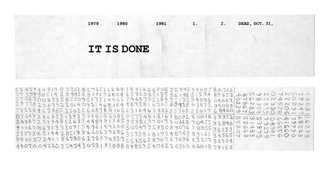 It Is Done 
c.2005
(front and back)