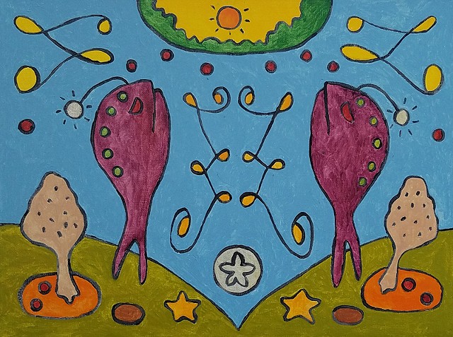 Angler Fish Swimming Upwards