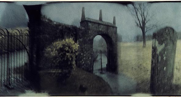 Hand-tinted Holga 120-S in-camera collage darkroom photographs by artist Alison Overton