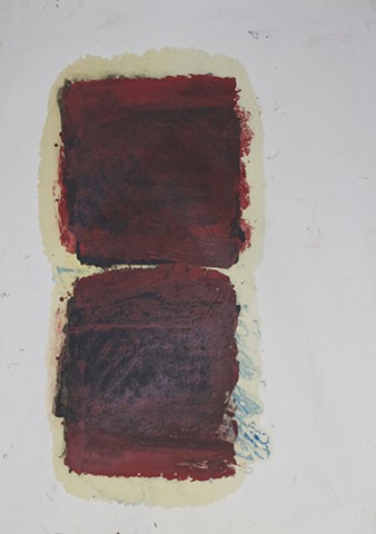 oil,paper,abstract,mind,awareness,abstract contemplative,red