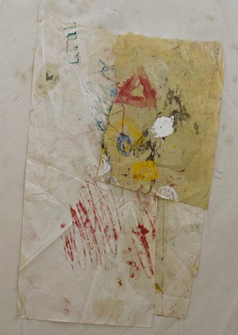 abstract contemplative drawing painting,collage