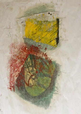 abstract contemplative drawing painting,collage