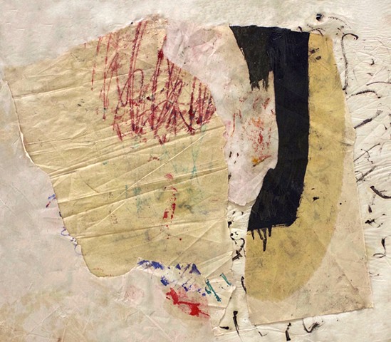 abstract contemplative drawing painting,collage