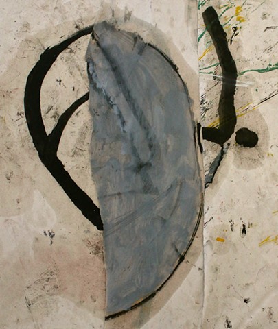 oil,paper,black,gray,abstract,mind,awareness,archer