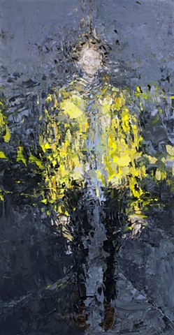 portrait, oil painting, abstraction, figurative, painting, black
