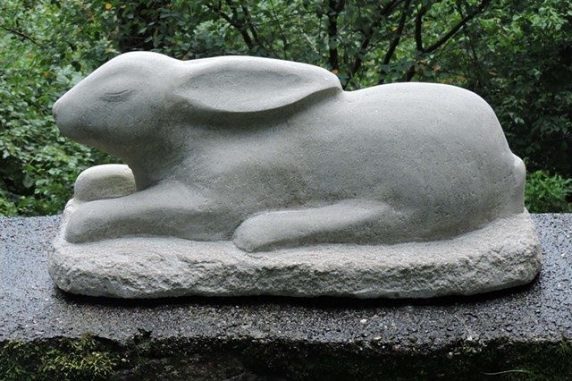 Indiana Limestone, garden sculpture, Judith Kepner Rose, stone sculpture