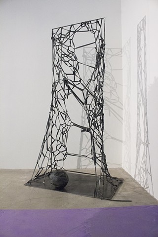 "garment rack" turned sculpture/torture rack