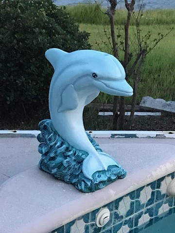 Sculpture commissioned to be painted for Pool Decor in Kissimmee Forida