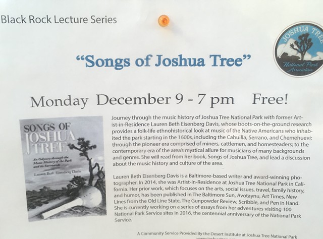 ***Songs of Joshua Tree at the park!