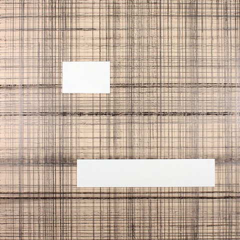 graphite grid on panel by Yvette Kaiser Smith