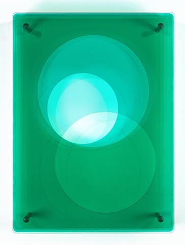 geometric green acrylic-sheet wall-art by Y Kaiser Smith