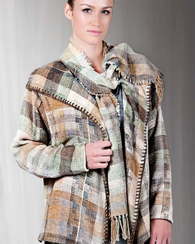 "Sahara" Lapel Jacket and Scarf