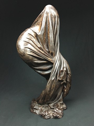 sculpture fabric cloth bronze commission contemporary decor interior design art artist 