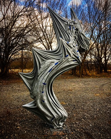 cold-cast aluminum sculpture resin fiberglass public art contemporary sculpture fabric cloth outdoor