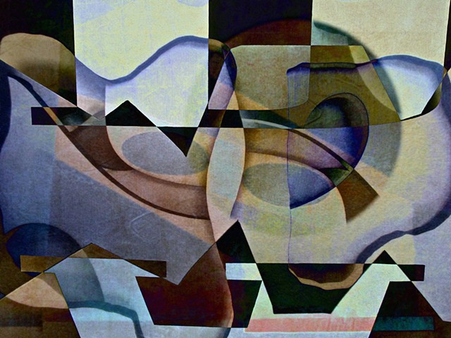 Still Life Gravy Boat Abstract art, Hard Edge Art, Digital photography, color photography, Computer art, Computer art based off digital altered photographs