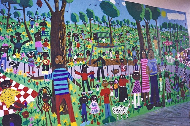 3rd grade mural of Park