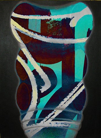 Post Modern Vase, Vase Design, Graffiti Vase, Abstract Art, Hard Edge Art, Color Photographs, Digital Photograph, Computer art based off of digital altered photographs