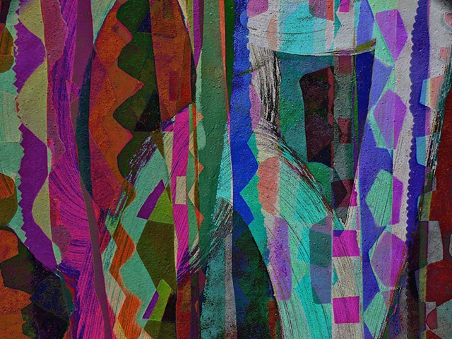Harlequin, Computer art based off of digital altered photographs.