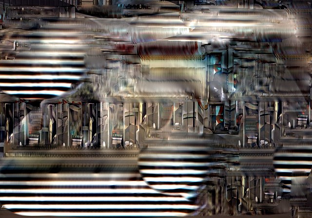 Computer art based off of digital altered photographs.