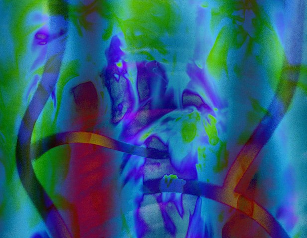 X-Ray, Fire, Abstract Art, Hard Edge Art, Color Photographs, Digital Photograph, Computer art based off of digital altered photographs
