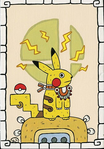 Pikachu in the Style of the Ancient Mayans
Created by the Smash Bros.