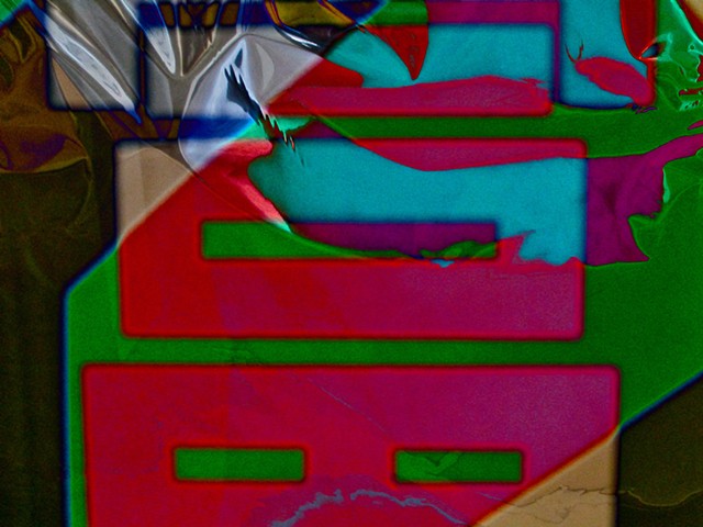 Chinese Callagraphy, Abstract art, Hard Edge Art, Digital photography, color photography, Computer art, Computer art based off digital altered photographs