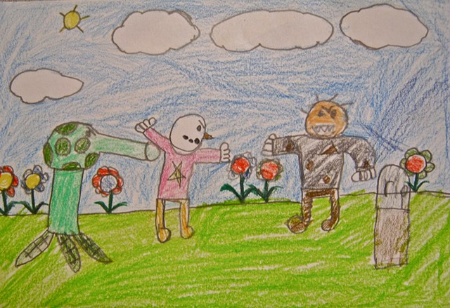 5th grade student illustration to origin story