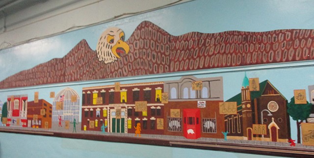 Mural, Elementary School art project, Chicago Public Schools, Pilsen, Pilsen Murals