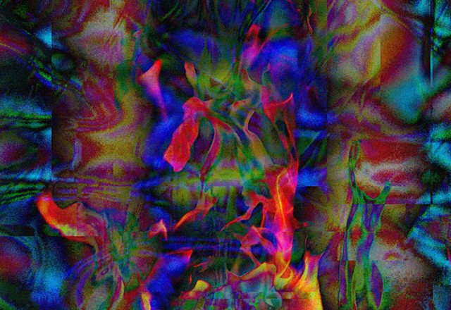 Floo Powder, Fire, Abstract Art, Hard Edge Art, Color Photographs, Digital Photograph, Computer art based off of digital altered photographs
