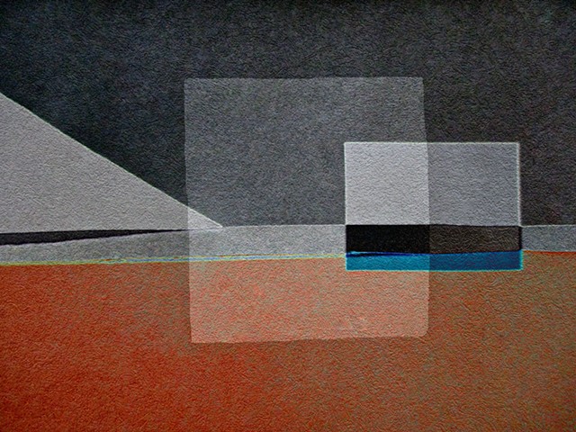 Ancient Mural Fragment,Triangles, Rectangles,Squares, Abstract art, Hard Edge Art, Digital photography, color photography, Computer art, Computer art based off digital altered photographs