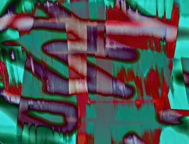 Stop the Presses, Graffiti, Graffiti Art, Calligraphy, Abstract Art, Hard Edge Art, Colors Photographs, Digital Photograph, Computer art based off of digital altered photographs