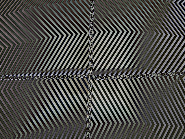 Card Board Box, Abstract Art, Hard Edge Abstract Art, Op Art, Psychedelic Art, Digital Photograph, Color Photograph, Computer art based off of digital altered photographs.