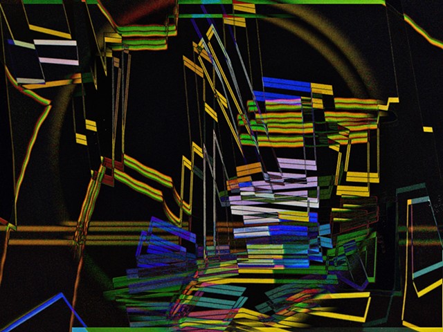 Computer art based off of digital altered photographs.