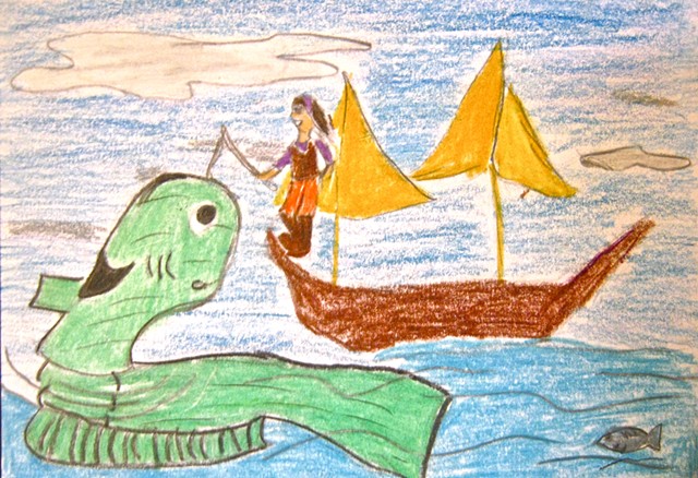 5th grade Fantasy narrative journey postcards