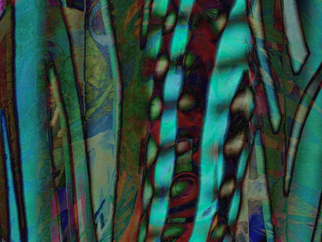 Tapestry, New Ireland, Abstract art, Hard Edge Art, Digital photography, color photography, Computer art, Computer art based off digital altered photographs