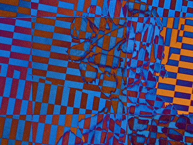 Tom Waits, Op Art, Abstract art, Hard Edge Art, Digital photography, color photography, Computer art, Computer art based off digital altered photographs