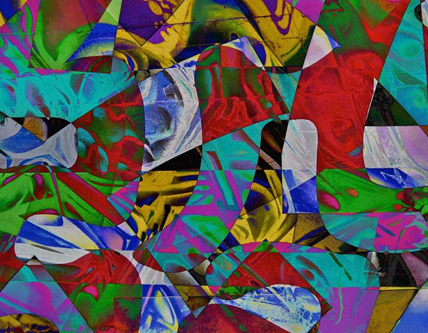 Abstract Art, Hard Edge Art, Color Photographs, Digital Photograph, Computer art based off of digital altered photographs