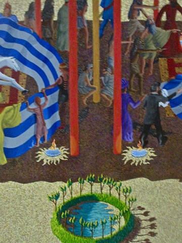 King of the World, The Horse Sacrifice

Detail: Center Bottom Panel
