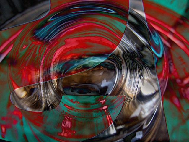 Roulette Wheel, Abstract art, Hard Edge Art, Digital photography, color photography, Computer art, Computer art based off digital altered photographs