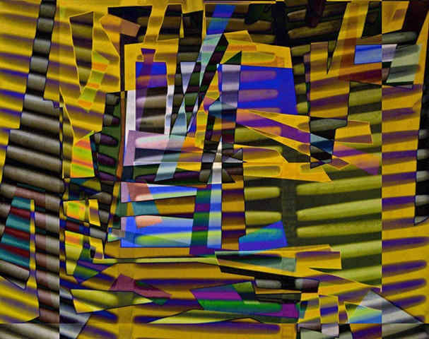 Computer art based off of digital altered photographs