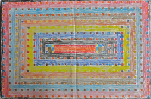 6th grade Chicago Public School students designs for hand knotted carpet