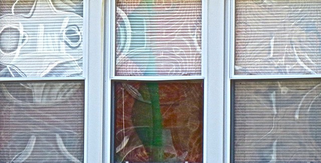 Digital Photograph of Chicago window reflection