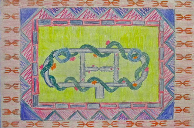 Carpet designs, Chicago Public School Elementary art, 6th grade art projects, Elementary Student design