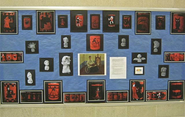 6th grade display of Greek gods and goddess photographs of projects 