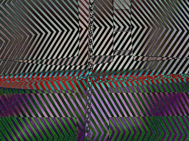 Abstract Art, Hard Edge Abstract Art, Op Art, Psychedelic Art, Digital Photograph, Color Photograph, Computer art based off of digital altered photographs.